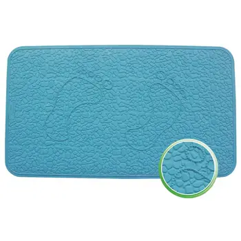 square rubber shower mat