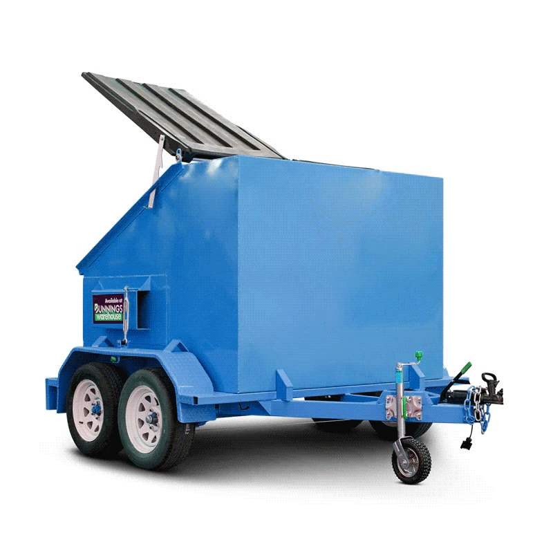 2019 new skip wheel bin trailer manufacturer