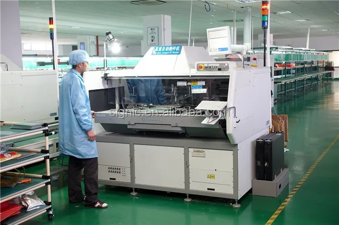Automated pick and place machnie in workshop