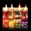 Home Decorative Scented Ocean Gel Wax Jelly Glass Jar Candles