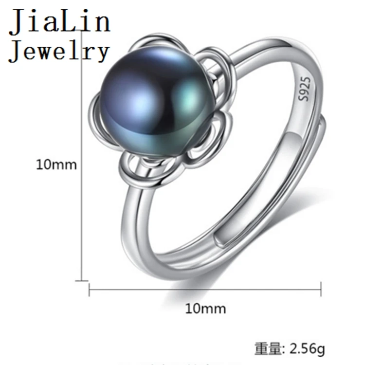 silver moti ring design