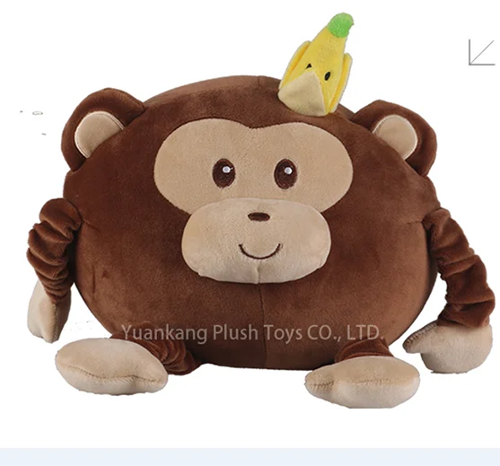 emoji monkey pillow