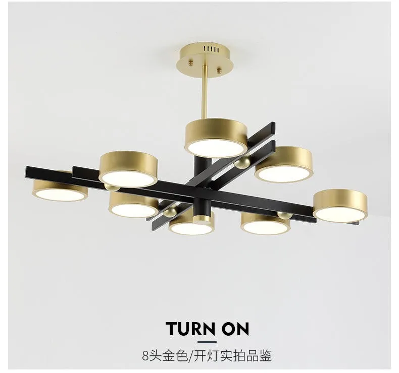 Nordic light luxury living room study bedroom restaurant chandelier designer model room molecular LED creative personality lamps