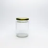 240ml Empty clear round food grade tomato paste glass jar jam jar pot glass jar with lid pot de confiture