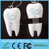 Dentist USB for dental gifts, Tooth usb memory drive with custom key pens, Personalised PVC Tooth USB Flash Stick for patient