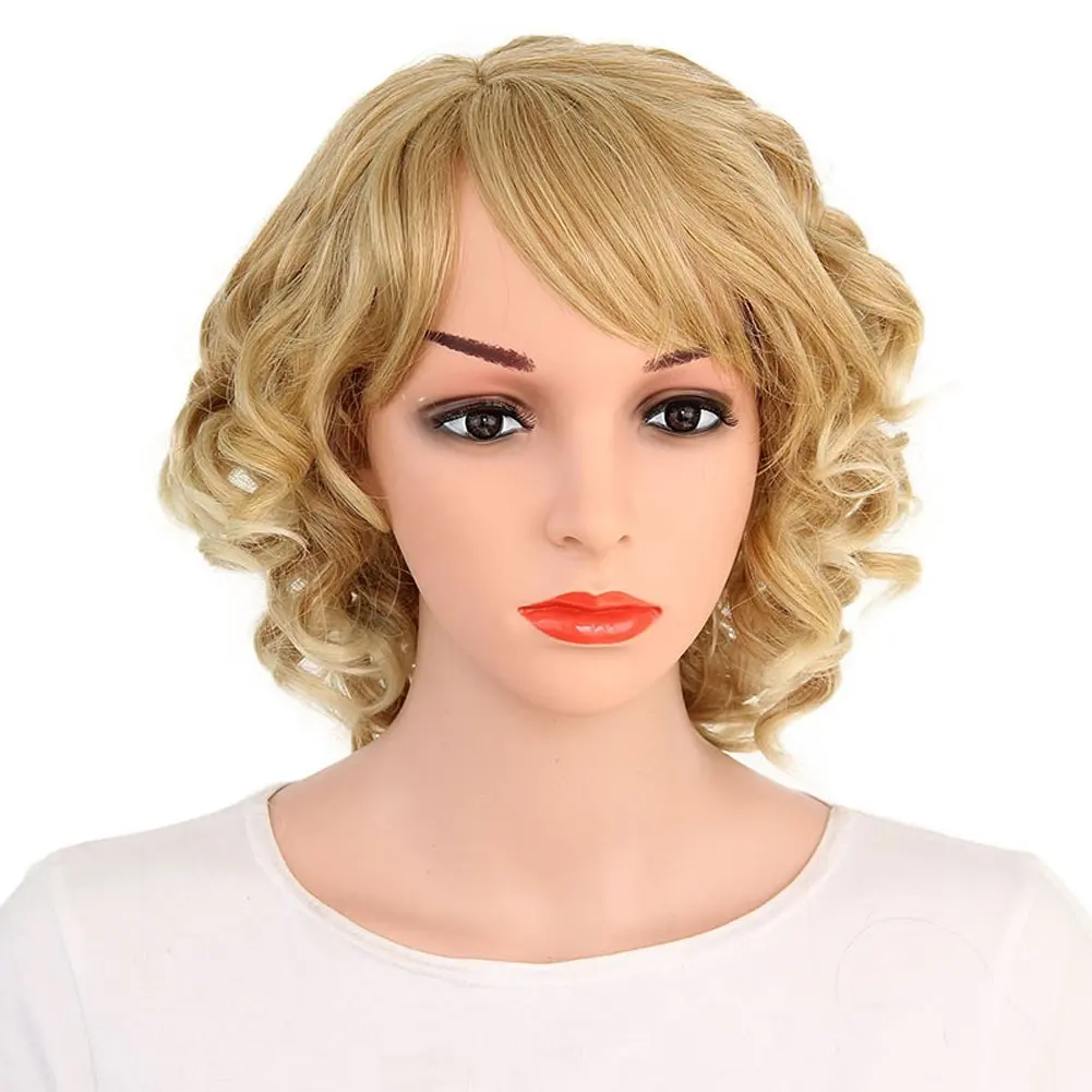 short layered wigs with bangs