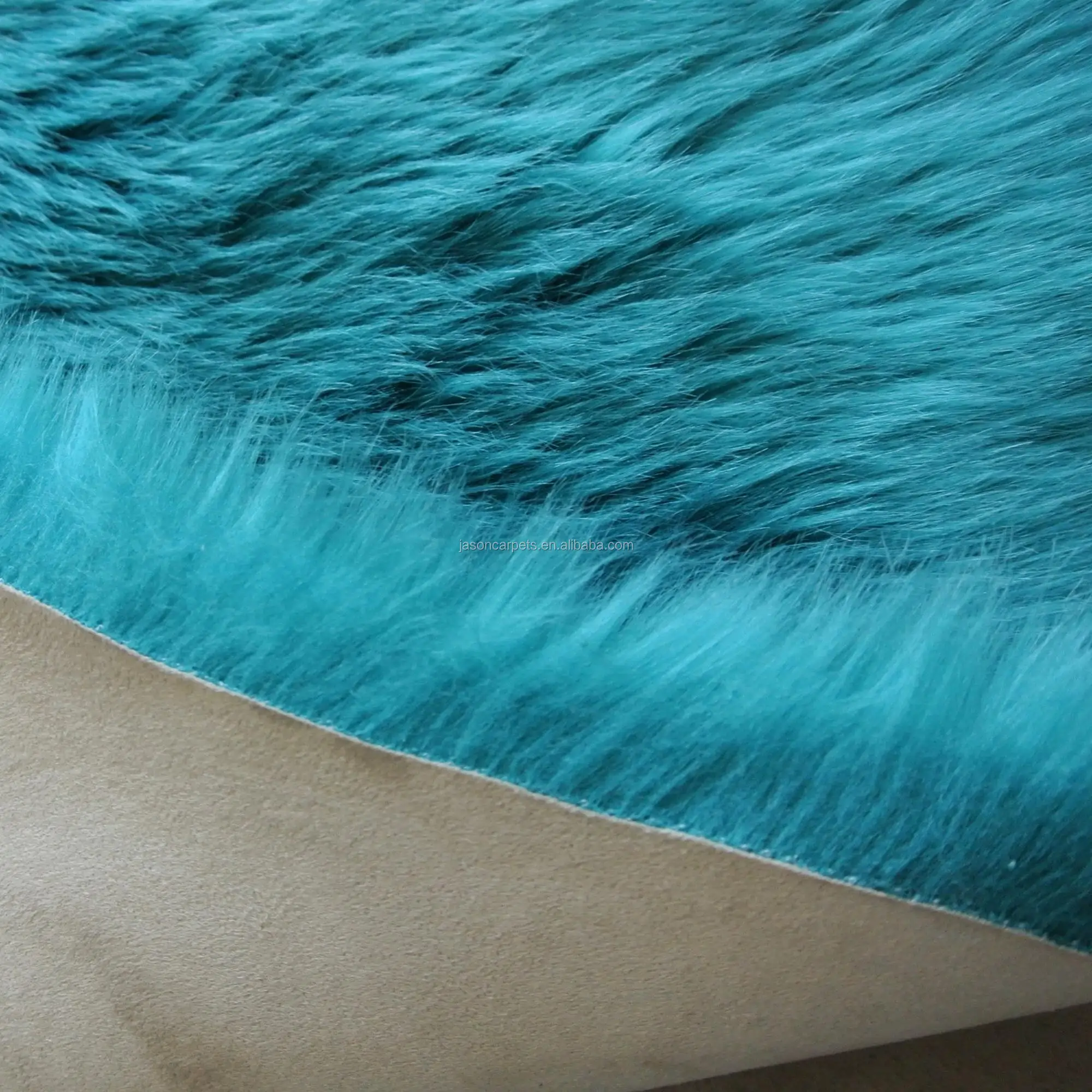 Long Hair Cheap Priceteal Color Luxury Sheepskin Faux Fur Rug Buy