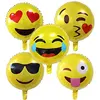 18inch WeChat Expression smiling face Balloons Birthday Party Emoji Foil Helium Globos Decor Supplies Kids Classic toys