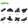 Push to quick connect air hose pneumatic fittings plastic connector for PU tubes