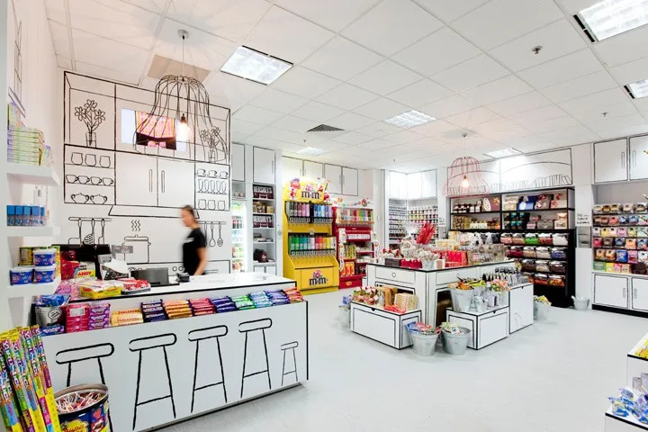 manufacturer supply candy shop decorations candy counter display