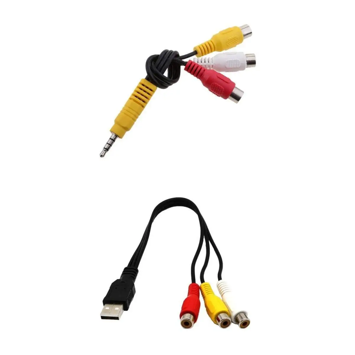 R Negro 3.5mm a 3 RCA Cable de Audio TOOGOO 3.5mm a 3 RCA Cable de Audio Video Estereo