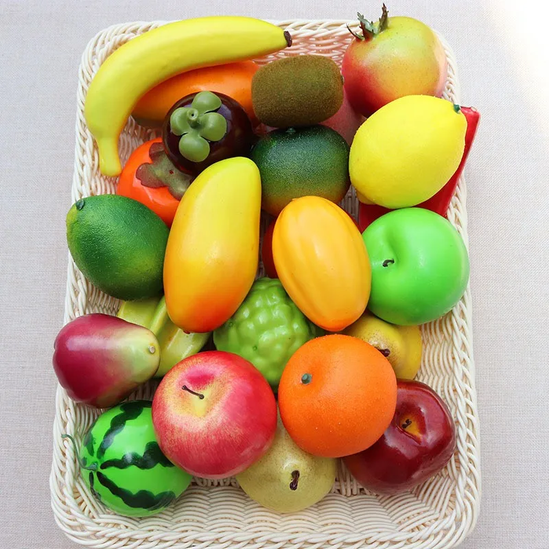 Realistic Faux Weighted Artificial Fruits And Vegetables Decor Buy