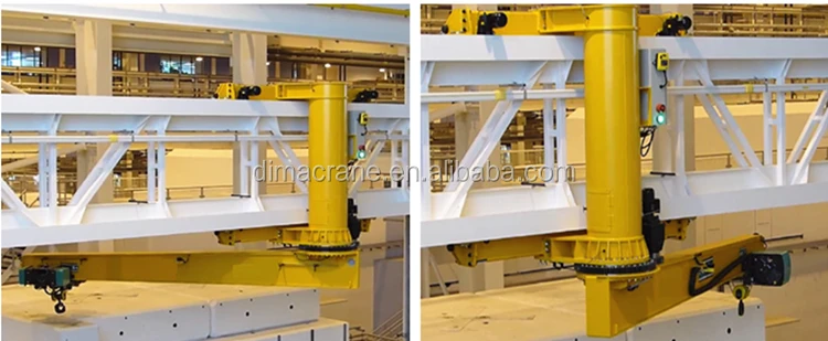 Europe style 360 Wall mounted moving travelling slewing jib crane 5 ton with Anti-derailment device 360 Factory sale tailor made
