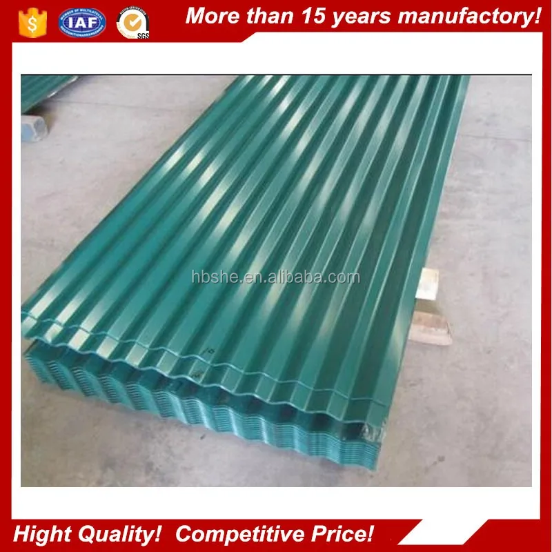Zink Corrugated Color Coated Metal Roofing Sheets/color Coated Zinc