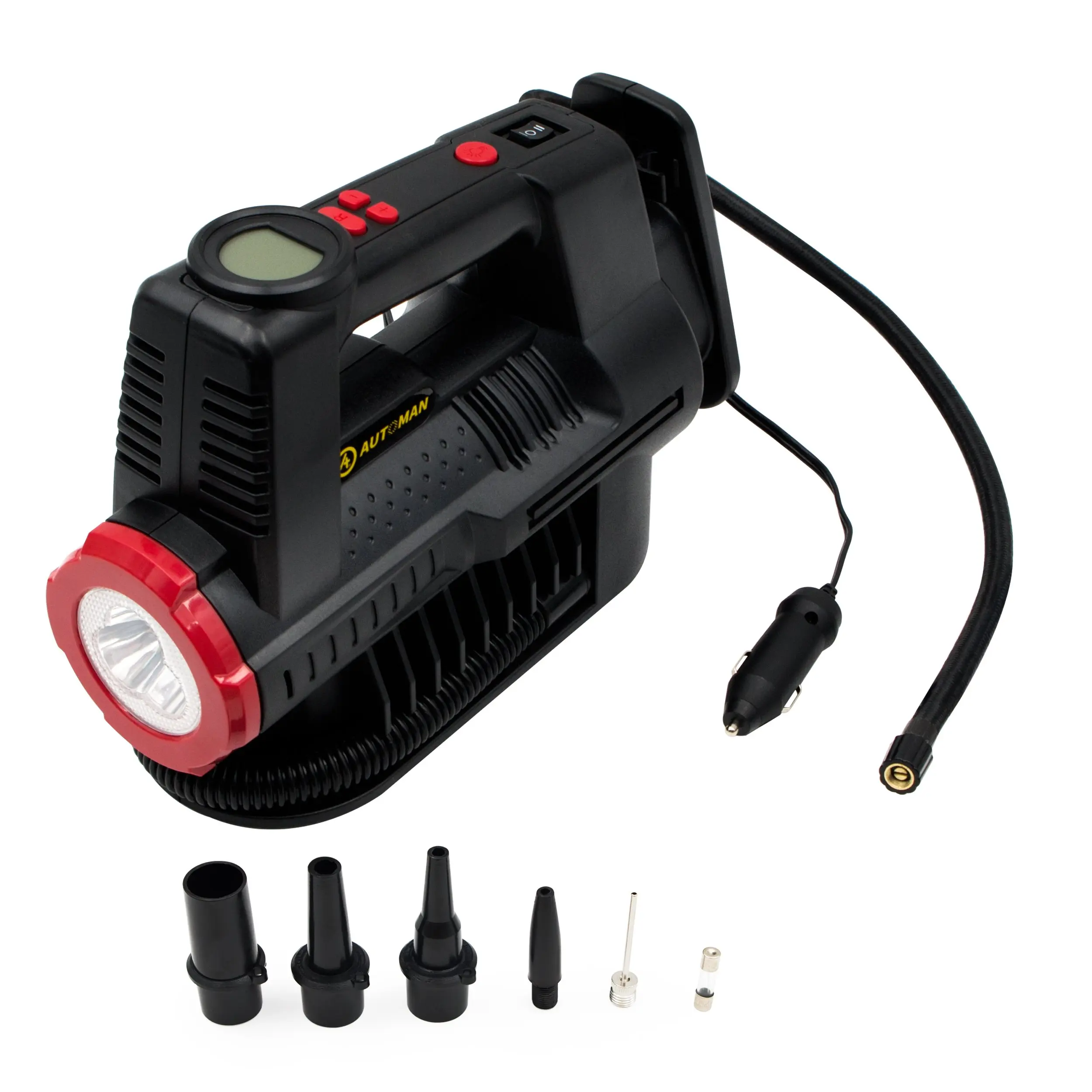 portable air compressor with digital gauge