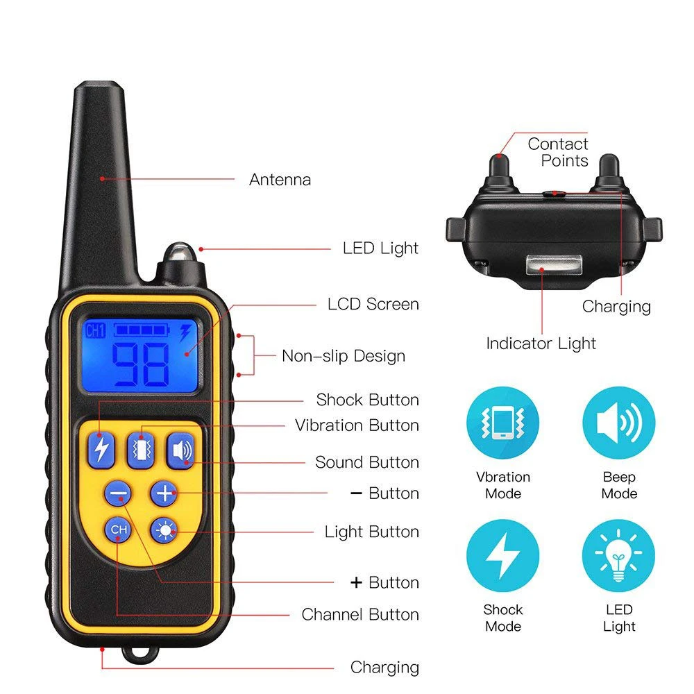 Pet Trainer With Remote Shock Dog Training Collar Buy Pet Trainer