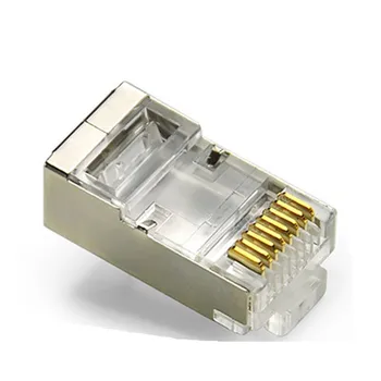 Cat5e Shield Rj45 Connector For Solid And Stranded Wire - Buy Rj45 ...