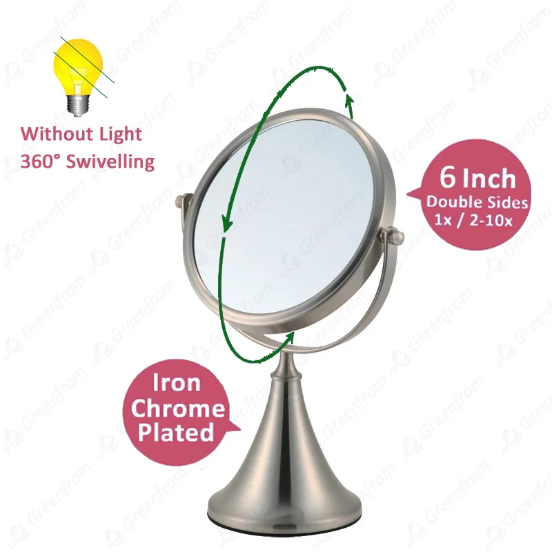 6 Inch Double Sides Magnifying Mirror X10 Buy Magnifying Mirror X10