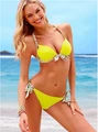 2016 New Women Bikini Set Push up Swimwear Beach bathing suit Leopard Halter de bain Swimsuit