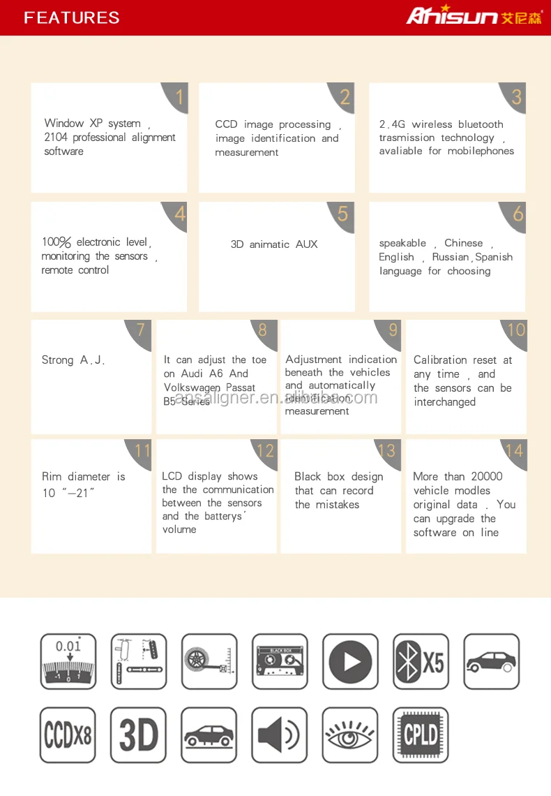 Portable Wheel Alignment Machine,Manual Wheel Alignment Equipment As
