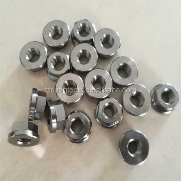 Titanium Nature Flanged Nut M8x1.25 Nuts - Buy Titanium Nature Flanged ...