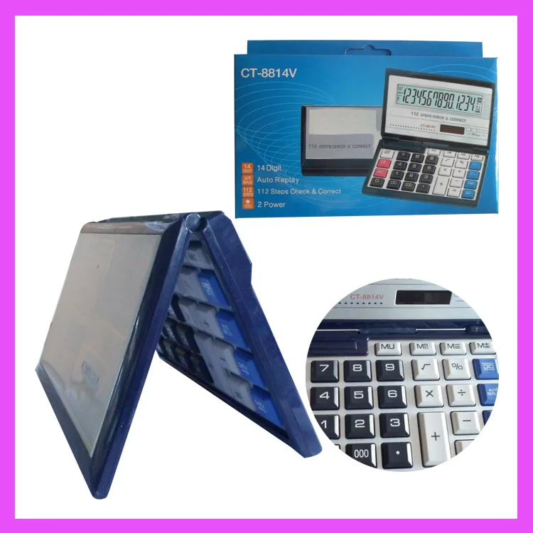 112 Steps Functional Foldable Check & Scientific Calculator Models