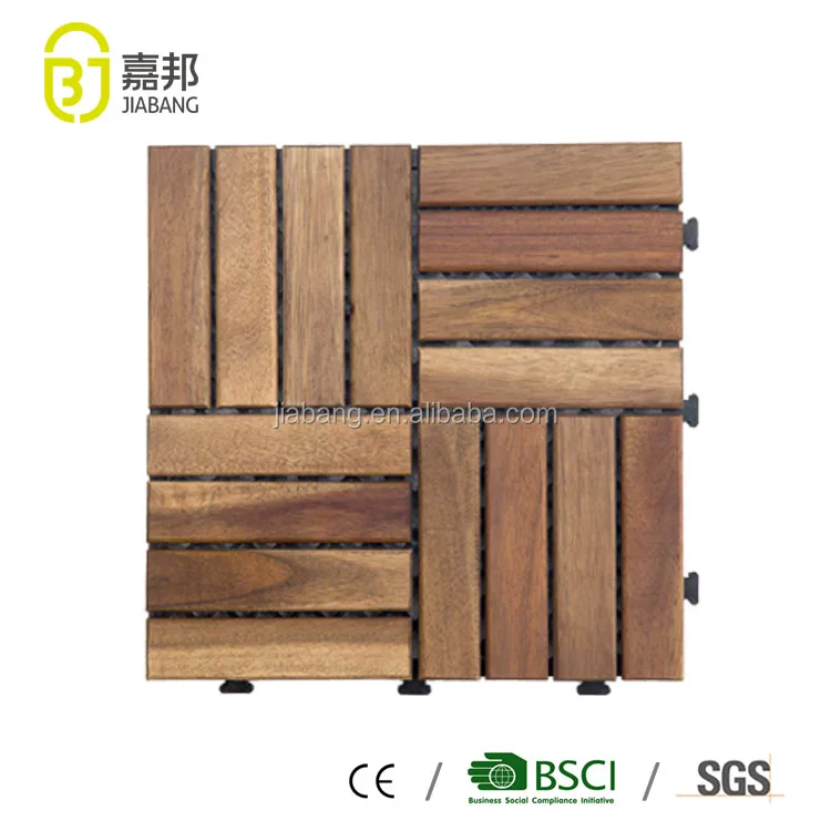 Outdoor Garden Waterproof Interlocking Decorative Acacia Wooden Interlocking Decorative Acacia Wooden