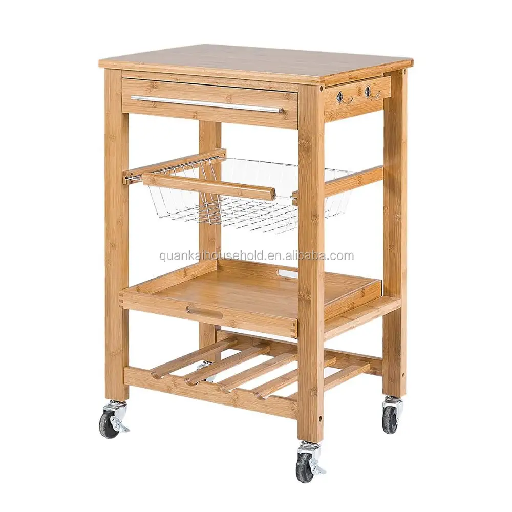 product description product na<strong>me</strong> bamboo kitchen serving trolley