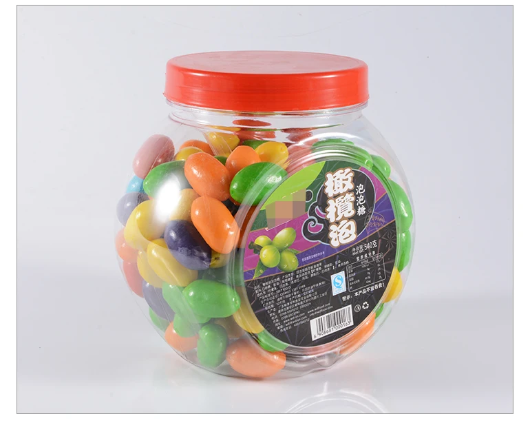 Jar Packing Kosher Fruity Olive Shaped Sweet Xylitol Ball Chewing Gum
