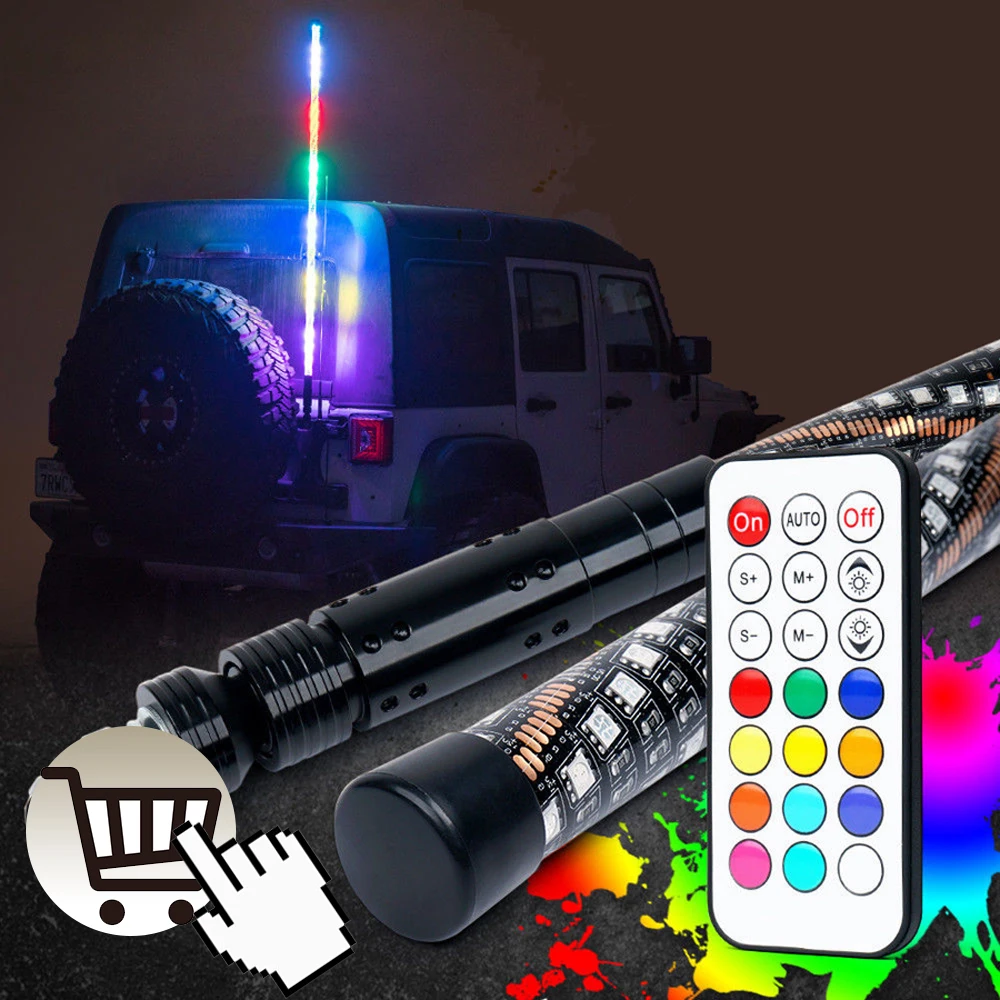 The Most Famous 12v white Color rock light Neon Under Car 8pcs Rock Light Kits For ATV UTV OFF ROAD BOAT
