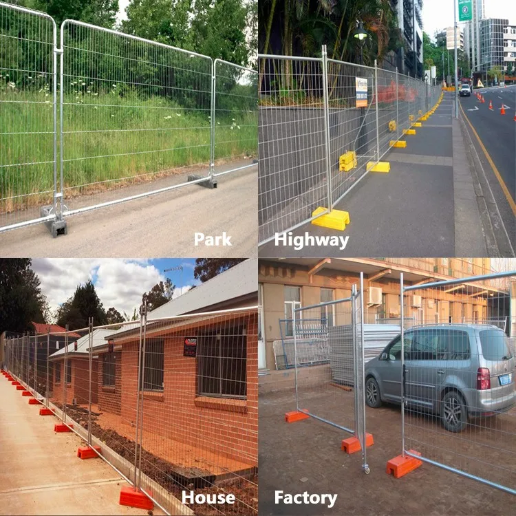 Temporary Fence With Very Firm Base/powder Coated Pedestrian Barriers