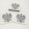 Eagle logo printing transparent self adhesive label sticker