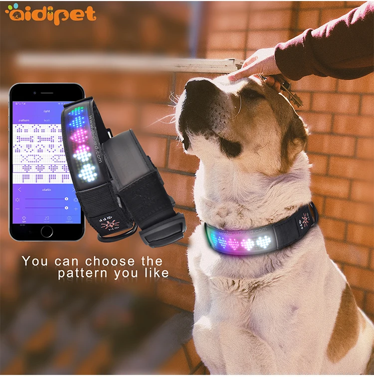 Pet Training Light Strip Appcontrol LED Collar for Dog