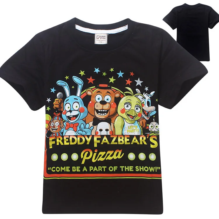 Five Nights at Freddy s FNaF Children T shirts for kids 100 Cotton Boys Clothes five