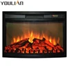 Built in electric fire place with 4 levels flame and 2 levels adjustable heating function