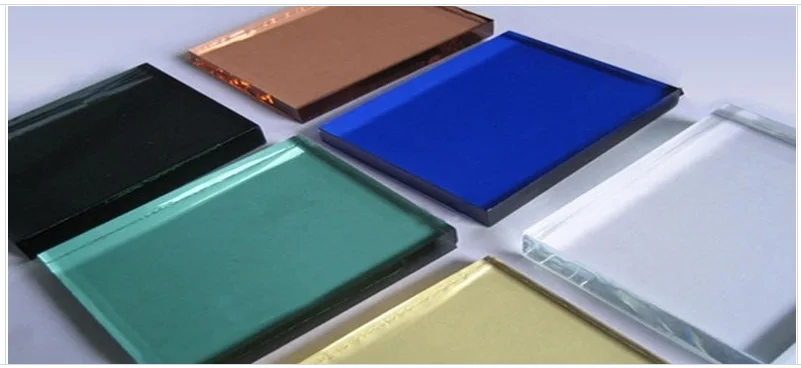 Best price 4mm-12mm gold semi reflective glass