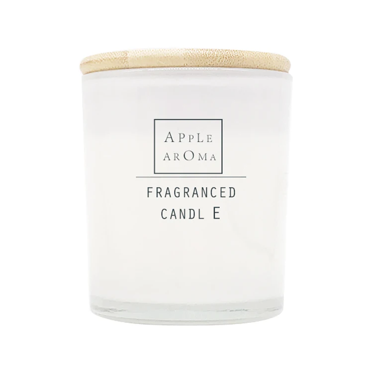 2018 White Basic Glass Jar Candle Wholesale Glass Candle In A Jar With