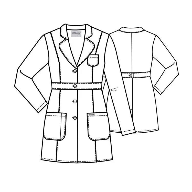 New Designs White Hospital Uniforms For Doctor Nurse Child Lab Coat ...