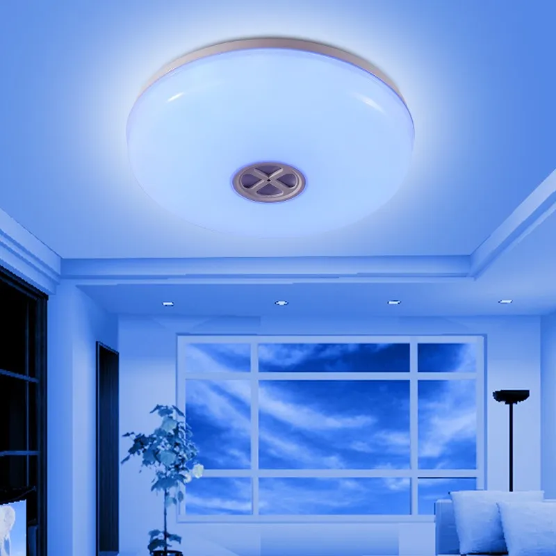 Led Flush Mount Ceiling 24w Wifi Remote Control Multi Color Rgbw