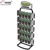 Retail Store Pegboard Battery Phone Accessories Counter Top Display With Metal Hooks Display
