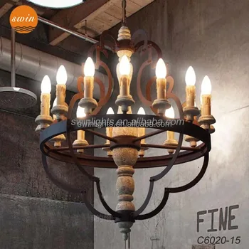 Sospensione Lampadari In Legno Rustici.Americani In Stile Retro In Ferro Rustico 15 Luce Grande Lampadario Vintage Distressed Legno Appeso Lampada A Sospensione Made In China Buy Grande Lampadario Di Legno Lampadario In Ferro Rustico Vintage Lampada A Sospensione