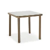 Square shape wood like paint frame restaurant table