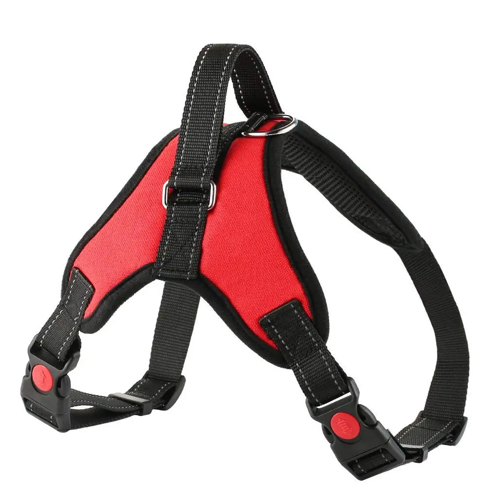 Custom No Pull Dog Body Harness Vest Backpack Adjustable For Small Large Dogs