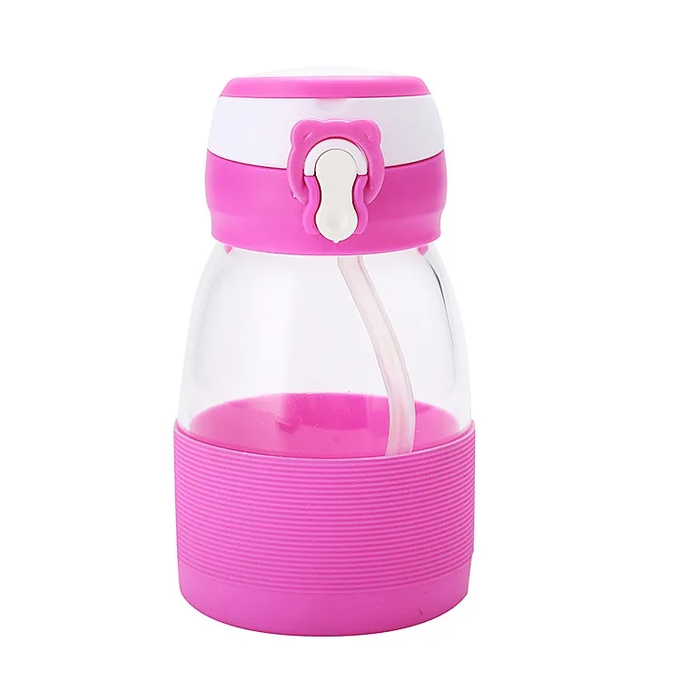 Fresh And Lovely Kids Sippy Cup 350ml Silicone Glass Bottle Buy Glass Water Bottle,Silicone
