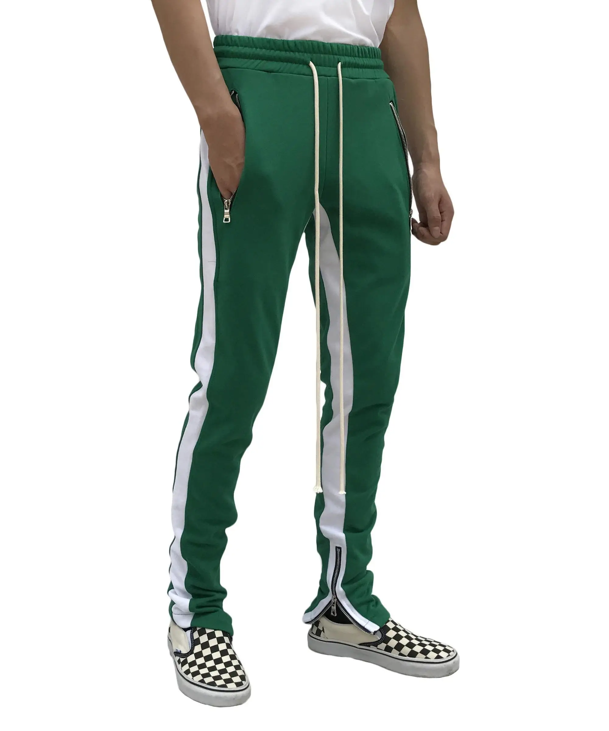 double stripe track pants