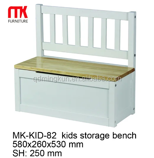 kids white bench
