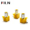 RCA seat three-pin single hole socket audio signal input socket yellow audio socket