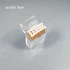 acrylic cigarette case Customized shape and size clear transparent acrylic cigarette display case