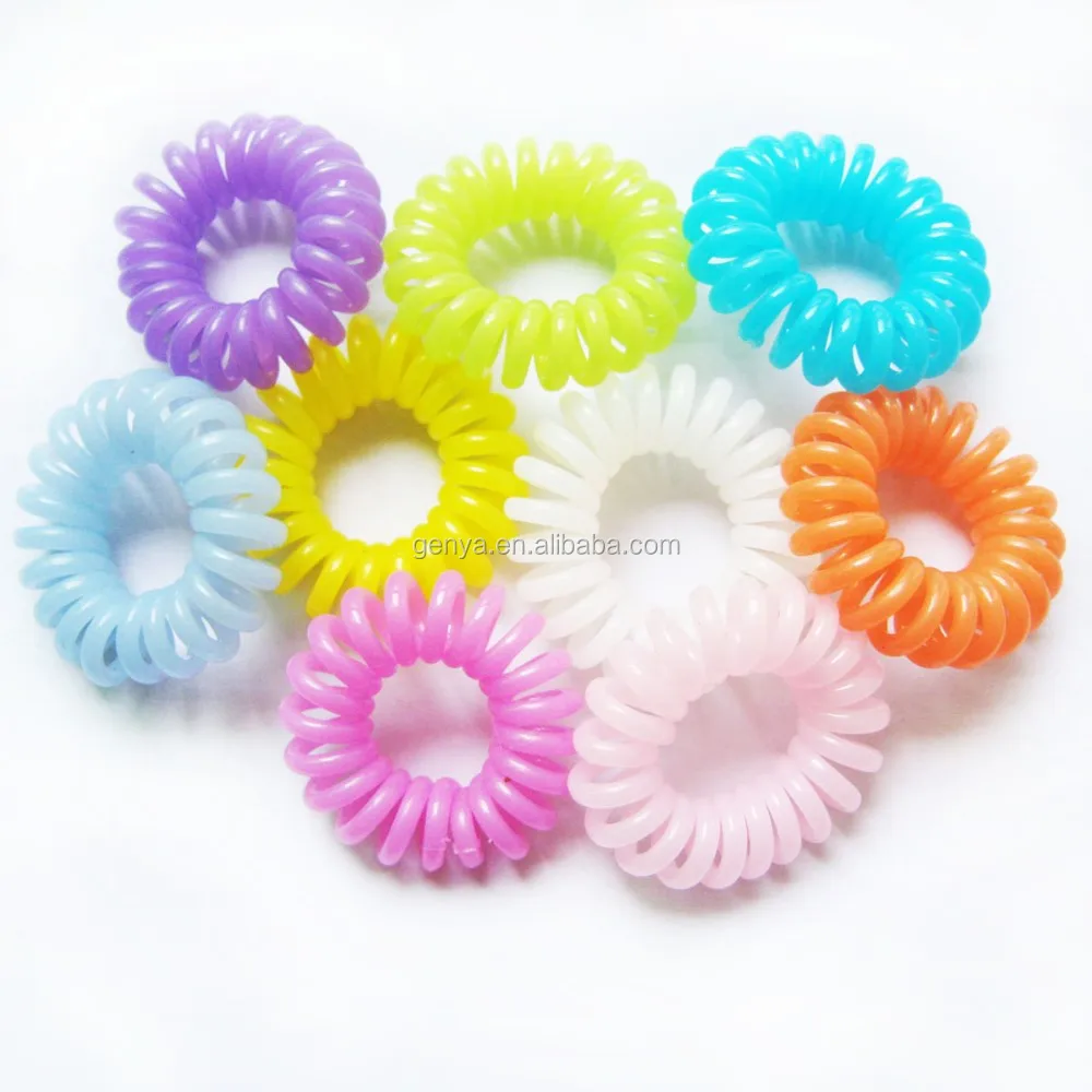 Fancy Cheap Mini Spiral Hair Bands Phone Line Hair Tie Ponytail Holders -  Buy Mini Hair Ties,Mini Phone Line Bands,Fancy Ponytail Holders Product on  Alibaba.com