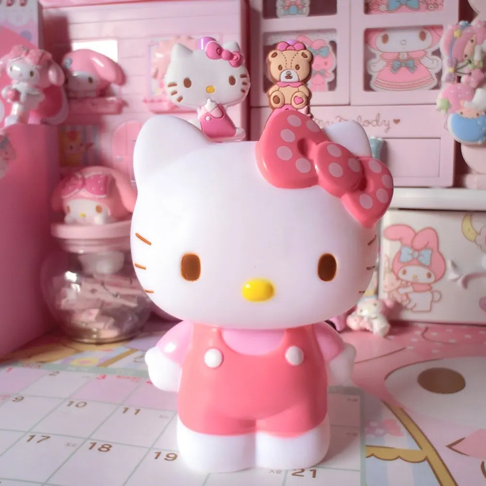 YOURNELO Cute Cartoon Hello Kitty Girls Numeral Desktop Alarm Clock